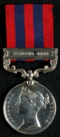 Charles Henry Charlton : India General Service Medal (1854) with clasp 'Samana 1891'
